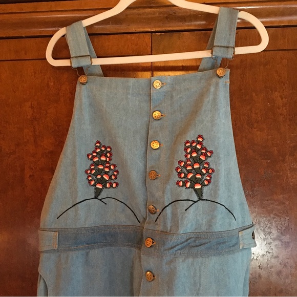 🦄 ✨ 🌵 Chasing Unicorns Embroidered Overalls - Picture 6 of 11